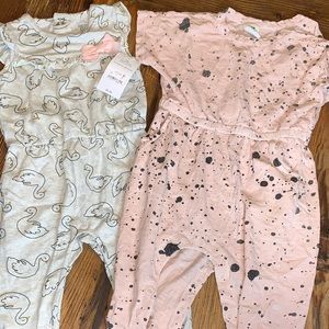 Pants romper bundle for baby girl